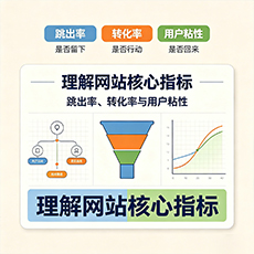 尉氏建站-理解网站核心指标：跳出率、转化率与用户粘性