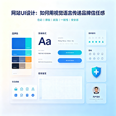 尉氏建站-网站UI设计：如何用视觉语言传递品牌信任感